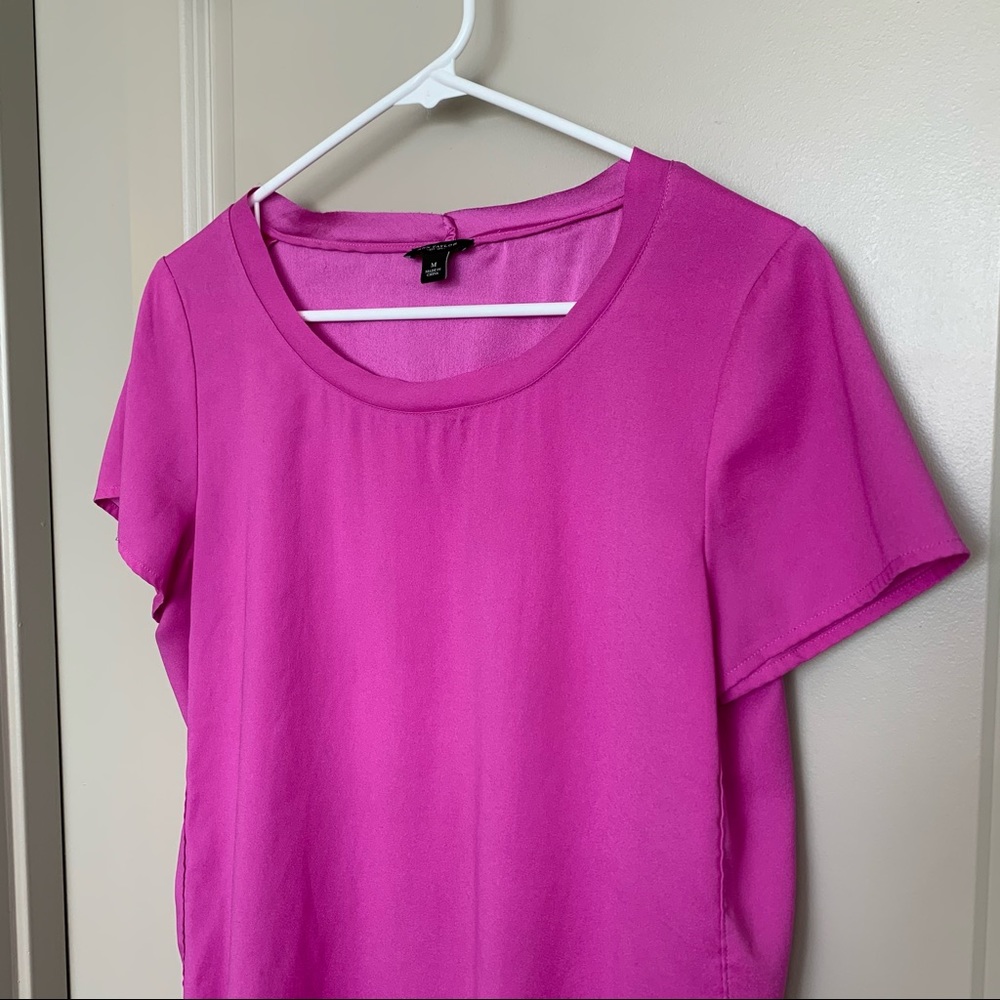 Ann Taylor Fuchsia Blouse Size M